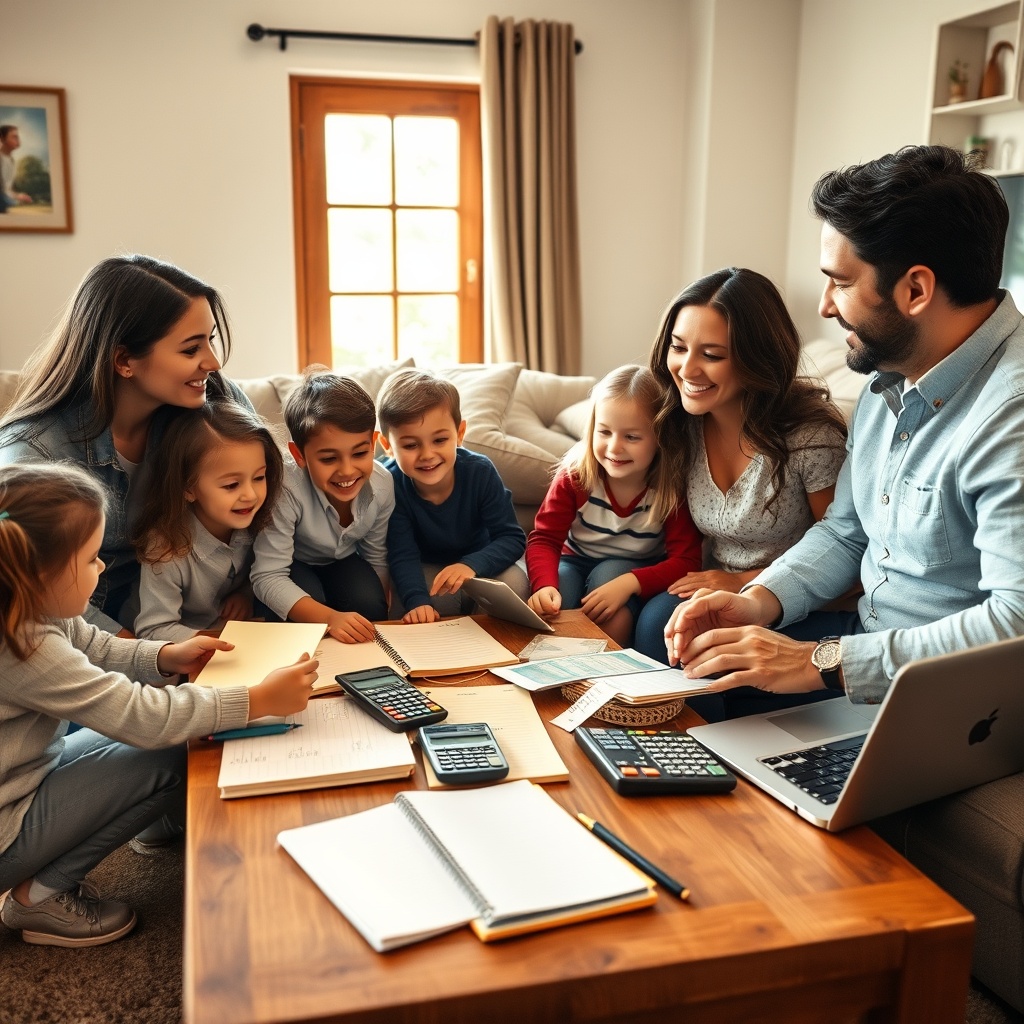 Family budgeting session